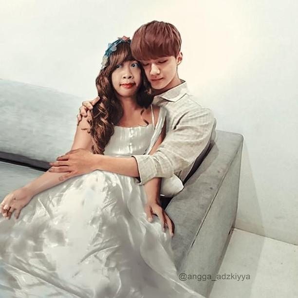 10 Editan foto Mimi Peri dipelukan Sehun EXO, bikin K-Popers histeris