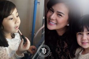 10 Aksi menggemaskan Anabel, anak Astrid Tiar yang pinter makeup