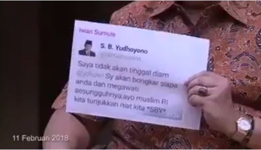 SBY blak-blakan, akun Twitternya dipalsukan untuk adu domba Jokowi
