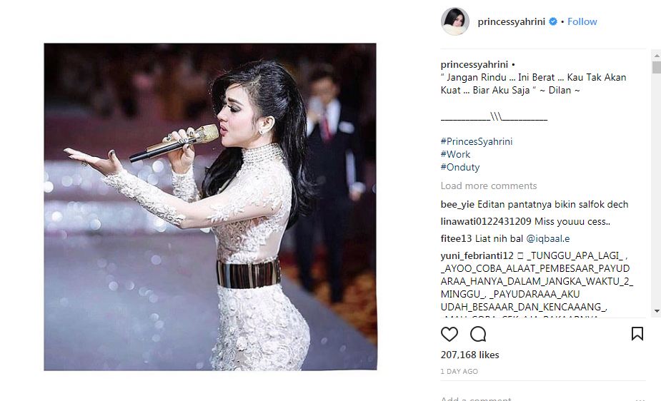 Syahrini unggah foto manggung, warganet salah fokus ke area intim ini