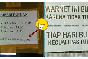 14 Pengumuman kocak di warnet ini lucunya nggak keruan