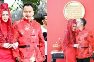 Pesta nikah pakai adat Tionghoa, Angel Lelga bikin netizen salah fokus