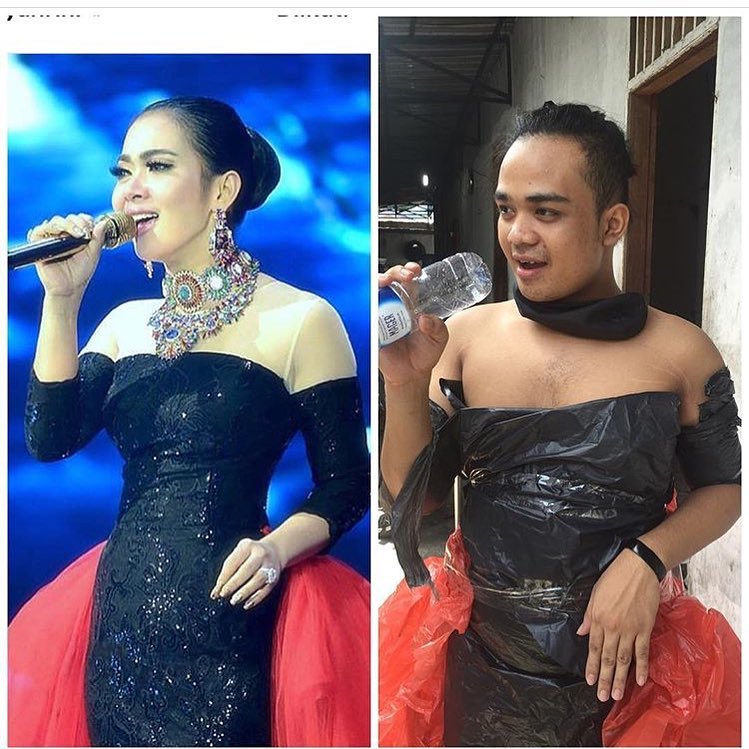 Cowok ini totalitas tirukan gaya Syahrini, 10 hasilnya bikin ngakak