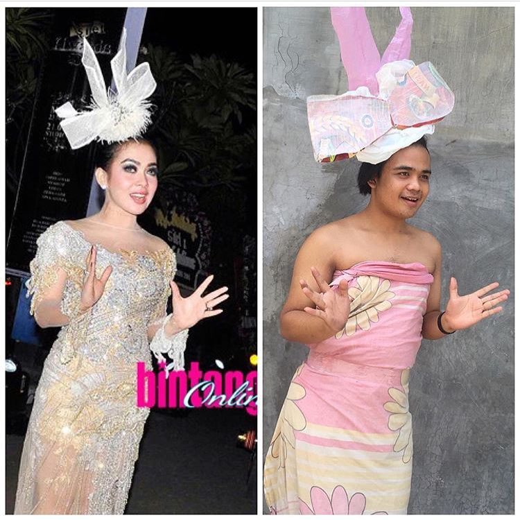 Cowok ini totalitas tirukan gaya Syahrini, 10 hasilnya bikin ngakak