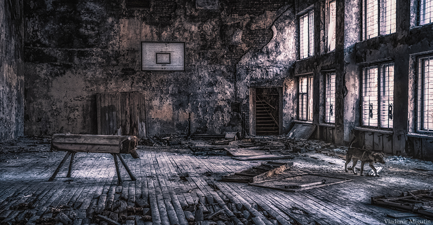 10 Penampakan mencekam Chernobyl dipotret dengan kamera infra merah