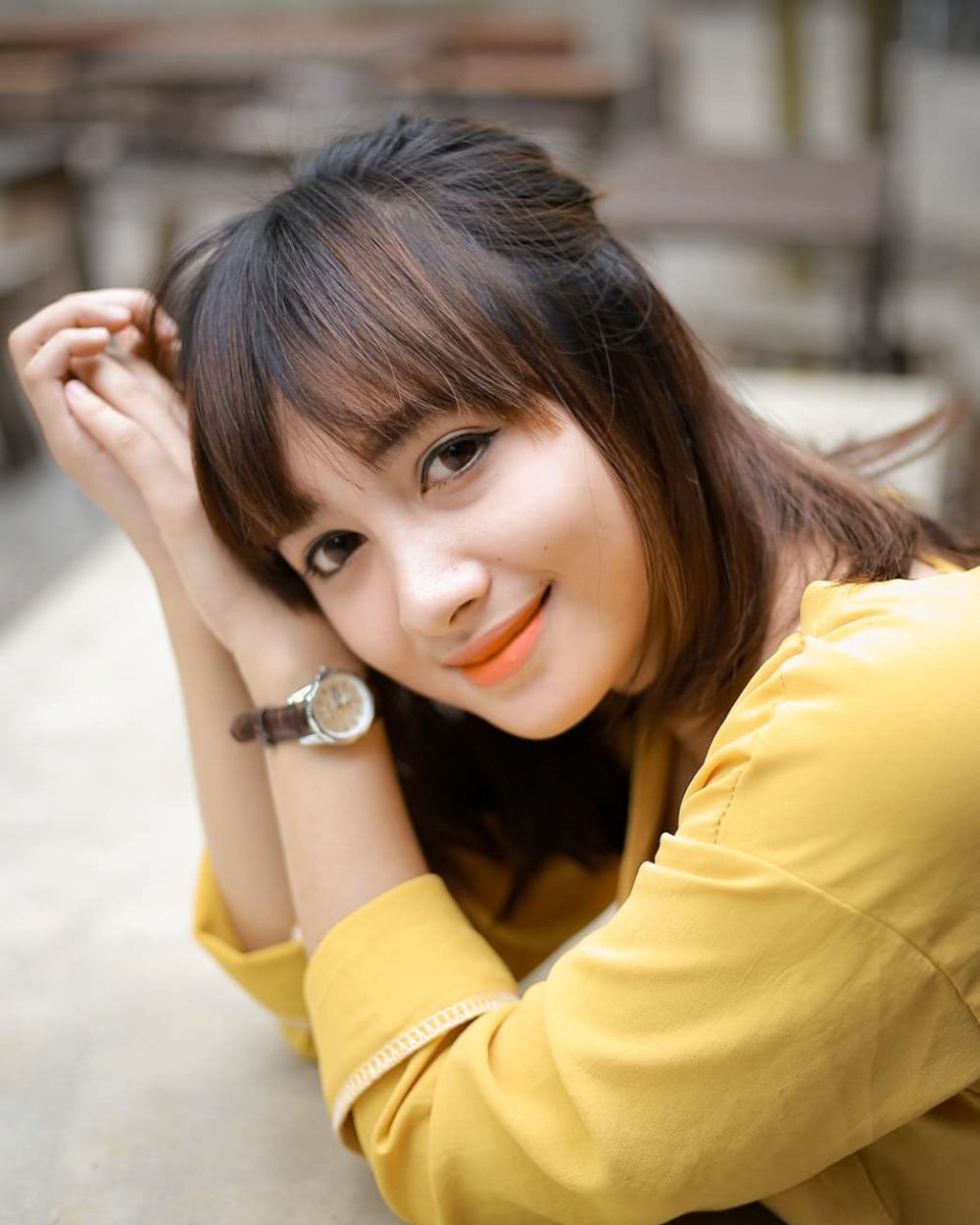 10 Gaya terbaru 'si kasir cantik' Siti Rohmah, cantik bak seleb Korea!