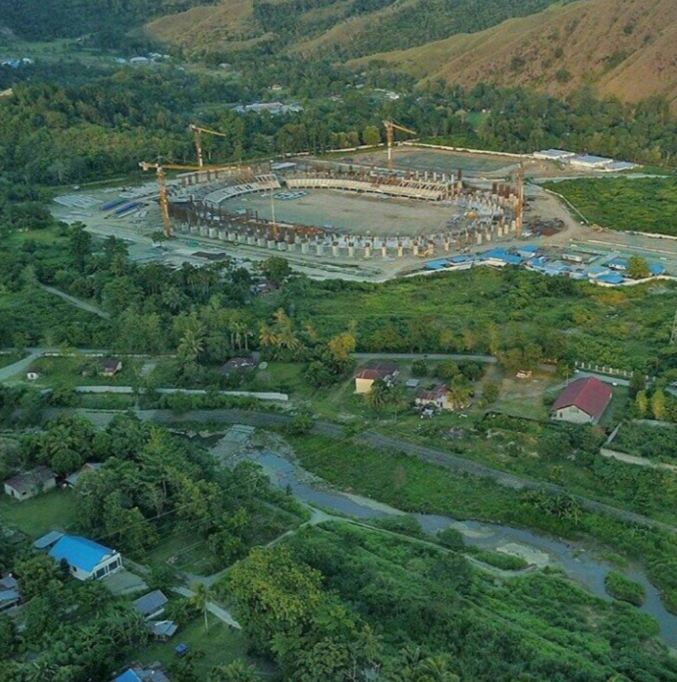 10 Potret pembangunan stadion megah dan cantik di Papua, saingan SUGBK