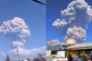 Gunung Sinabung meletus besar, masyarakat diminta waspada