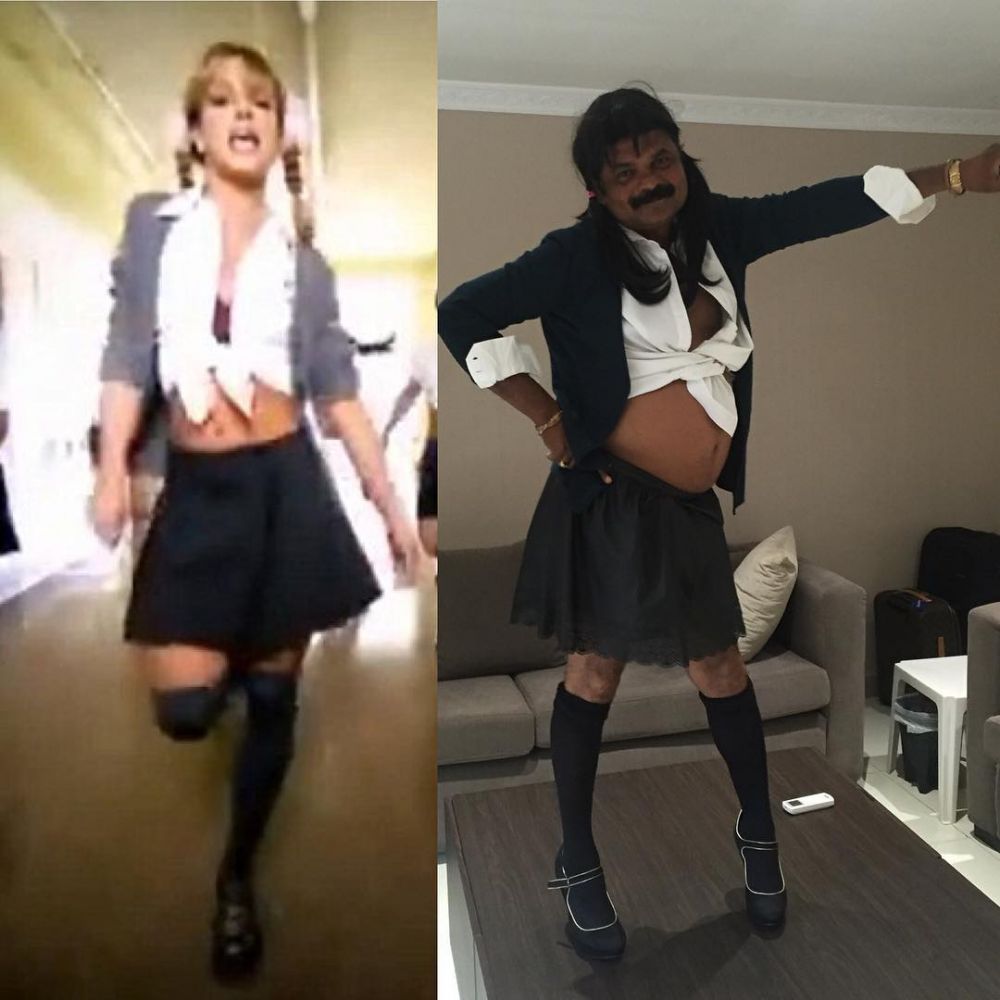 Tirukan gaya seleb dunia, 10 tingkah bapak kekinian ini bikin ngakak