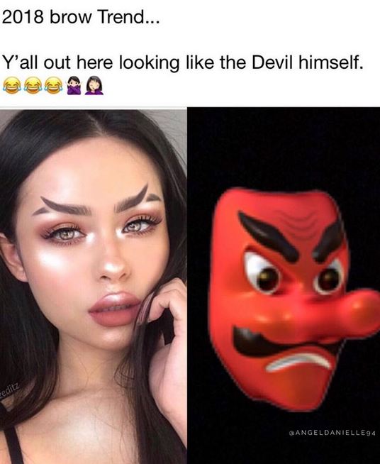 Setelah model kepang, bentuk alis buntut ikan ini jadi tren baru