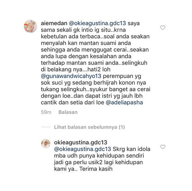 Rumah tangganya diusik, Okie Agustina tanggapi komentar julid warganet