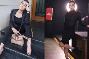 7 Gaya seksi Olla Ramlan ini dipuji warganet, ikut tren pose ngangkang