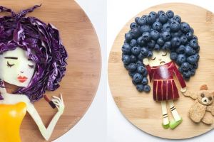 10 Karya bentuk rambut dari buah-sayuran ini unik dan kreatif abis