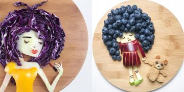 10 Karya bentuk rambut dari buah-sayuran ini unik dan kreatif abis