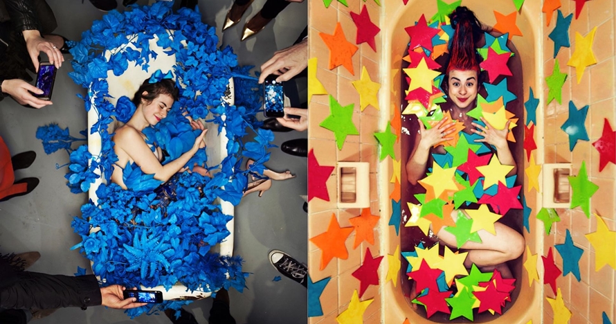 Cewek ini pemotretan di 100 bathtub berbeda, seni yang antimainstream