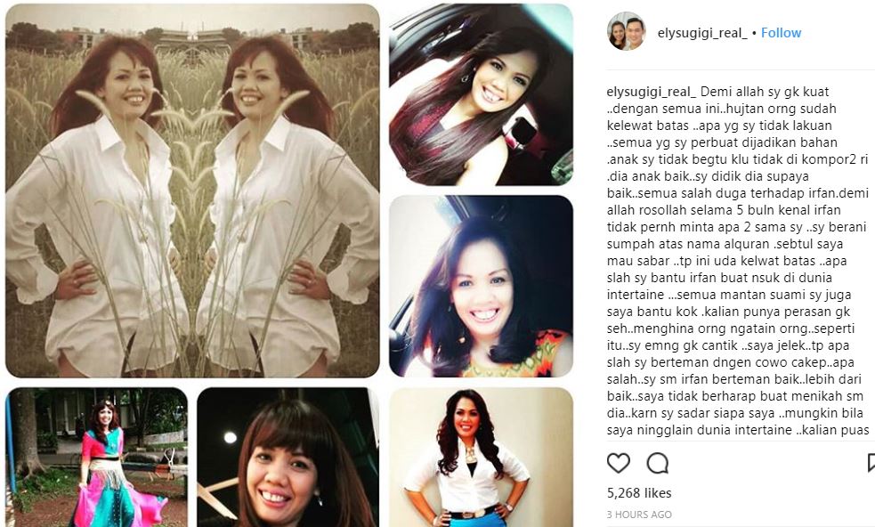 Anak menentang keras hubungannya sama Irfan, ini respons Ely Sugigi