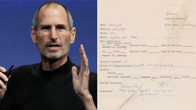 Surat lamaran kerja Steve Jobs dijual, harganya fantastis