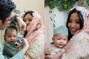10 Potret sakral akikah Ryoji, anak pertama Zivanna Letisha yang imut