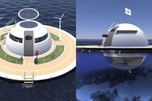 10 Penampakan desain kapal pesiar mirip UFO, canggih dan nyaman banget