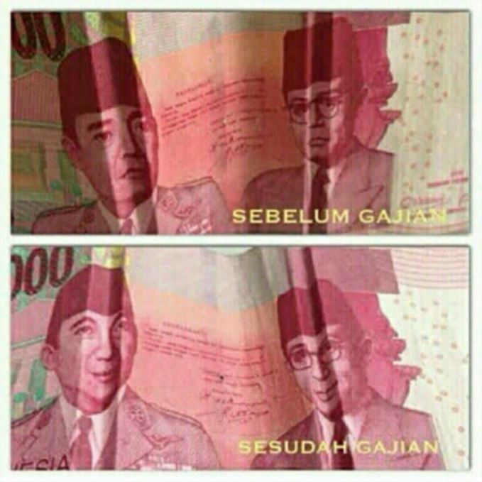 11 Meme 'sebelum vs sesudah gajian' ini tragis tapi kocak