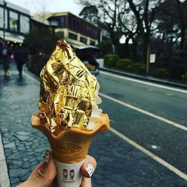 Ini penampakan es krim Rp 200 ribu dengan toping emas 24 karat