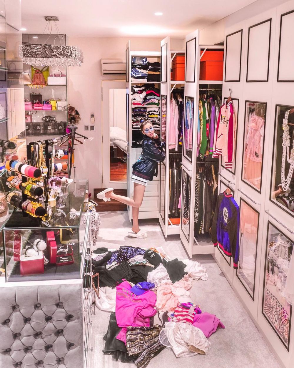 10 Foto koleksi tas Hermes sosialita Jamie Chua, isinya ratusan