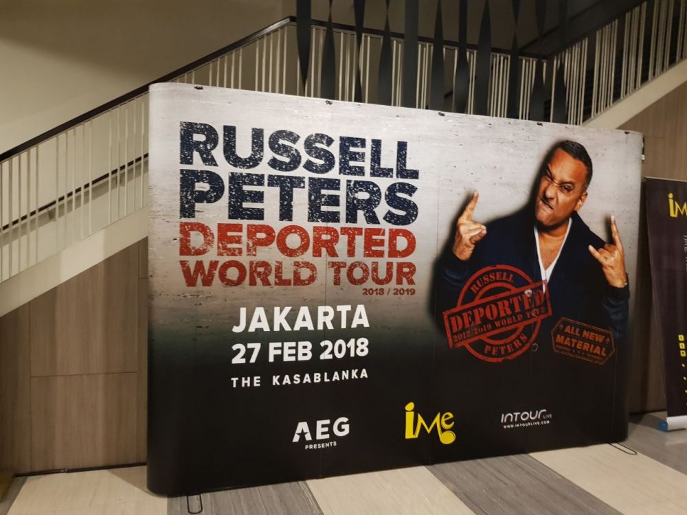 Russell Peters, komedian asal Kanada berhasil menghibur Jakarta