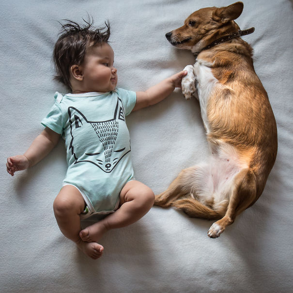 15 Momen kebersamaan anak dan hewan peliharaan ini sweet abis