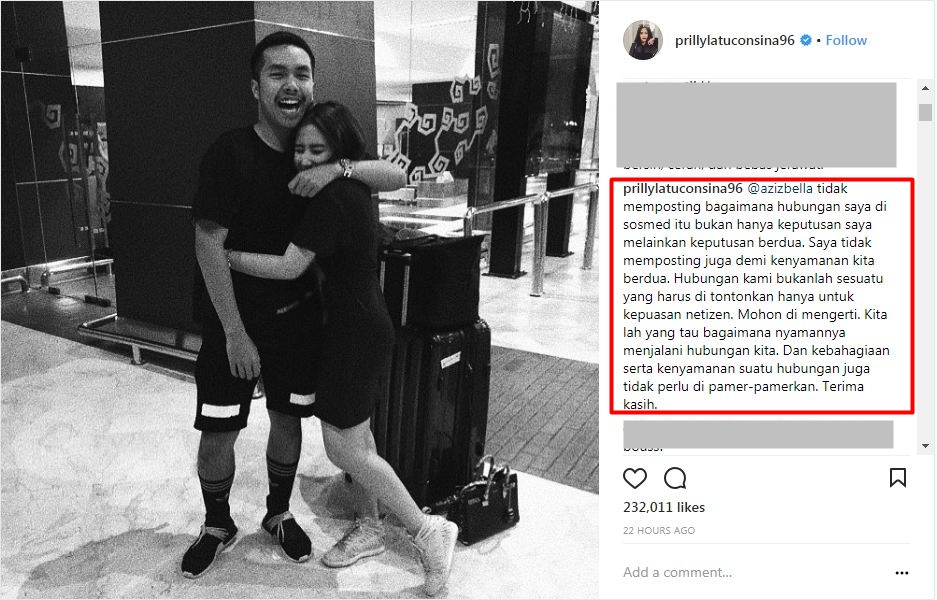 Unggah foto bareng sahabat malah dihujat, begini balasan bijak Prilly