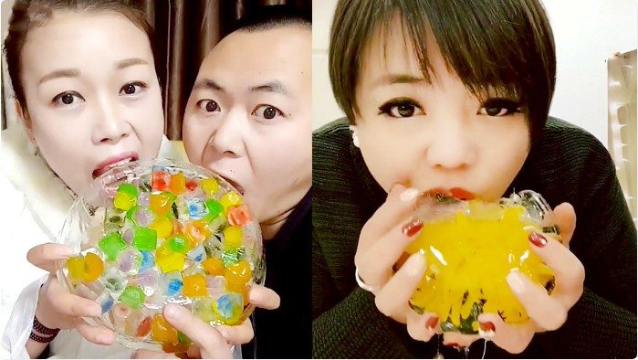 Tren makan es batu secara live di China, ngilu nggak tuh?