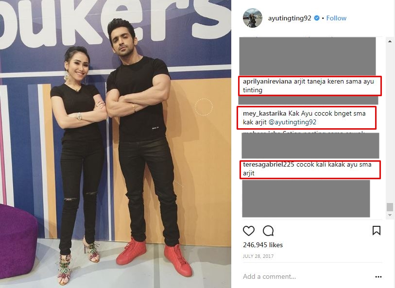 Foto berdua dengan 12 seleb ganteng ini, Ayu Ting Ting dijodohkan fans