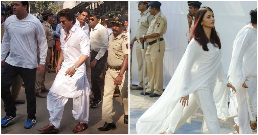 Begini ekspresi sedih 10 seleb Bollywood saat hadiri kremasi Sridevi