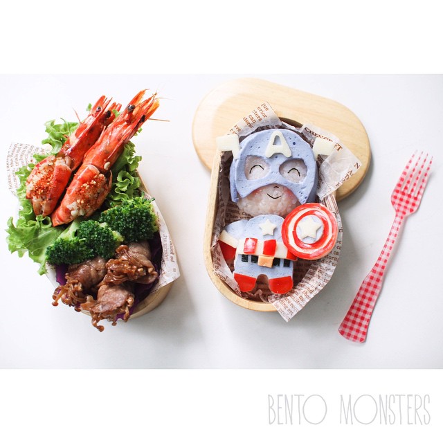 7 Kreasi bento karakter superhero ini keren, jadi nggak tega makan nih