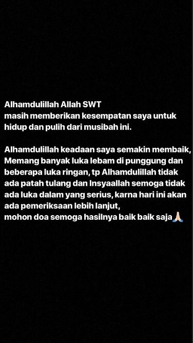 Ini bagian tubuh Cynthia Ramlan yang sakit akibat insiden saat syuting