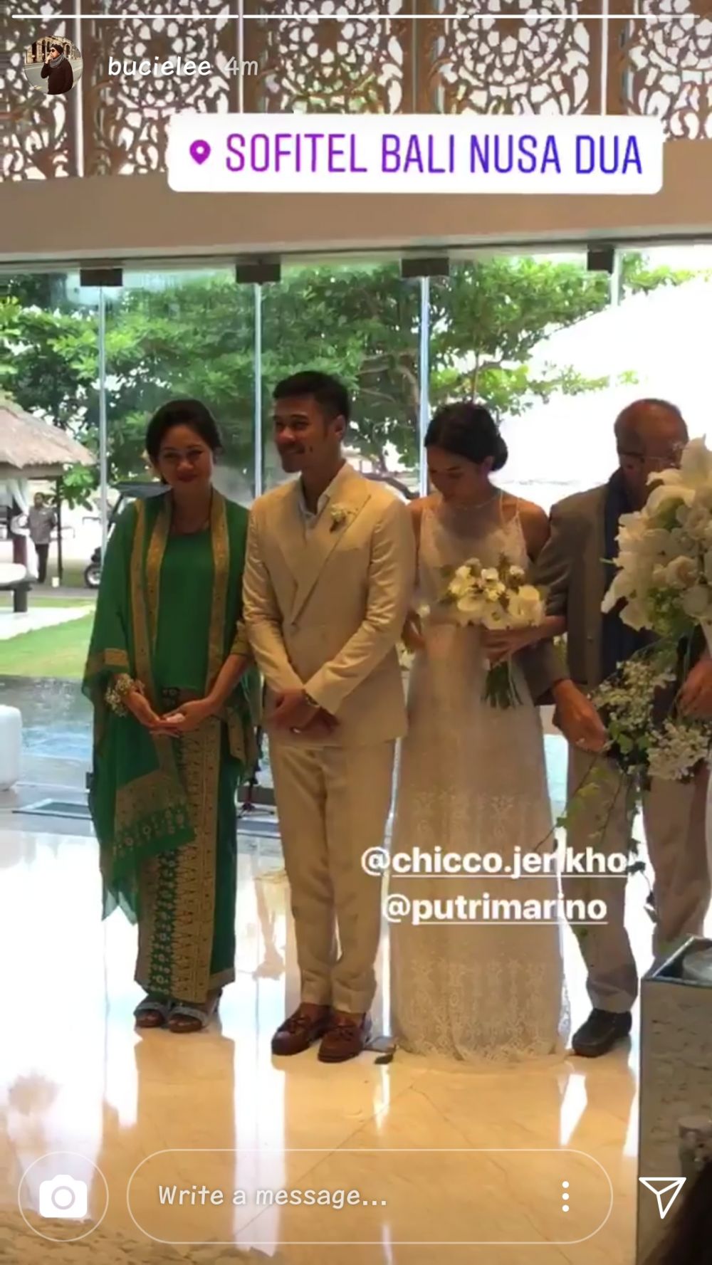 Nikah diam-diam, ini 8 momen pernikahan Putri Marino & Chicco Jerikho
