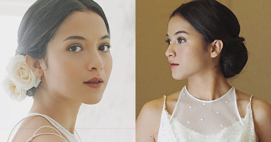 Ini potret cantik Putri Marino tanpa makeup berlebihan saat pernikahan
