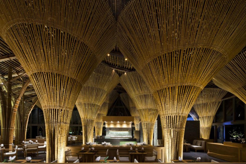 10 Bangunan dari susunan bambu ini tampak rumit tetapi menakjubkan