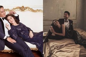 5 Gaya pemotretan seleb tiduran di pangkuan suami, mesra paripurna