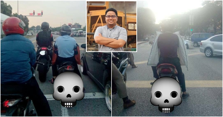 Pria ini ungkap bahayanya pakai jaket terbalik saat naik motor, ngeri