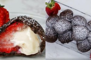 Renyah dan segar, ini resep strawberry cheesecake goreng