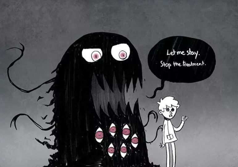 10 Komik ini gambarkan gelapnya dunia bagi penderita depresi berat