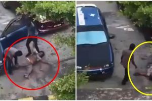 Dituding selingkuh, istri ini diseret dan dibacok suami sendiri