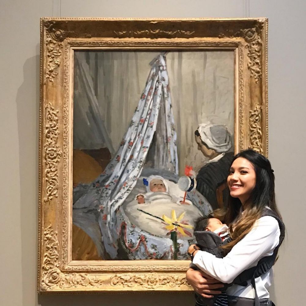 10 Potret bahagia Girindra Kara eks OK-JEK saat asuh anak pertamanya