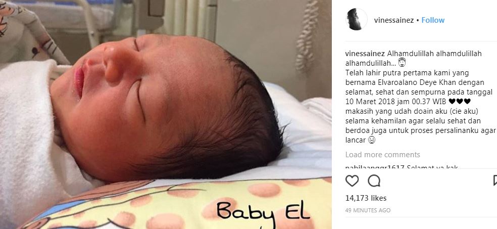 Selamat, Vinessa Inez aktris Jodoh Wasiat Bapak lahirkan anak pertama