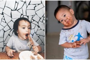 Belepotan & lahap, ini 7 gaya makan anak seleb yang ngegemesin banget