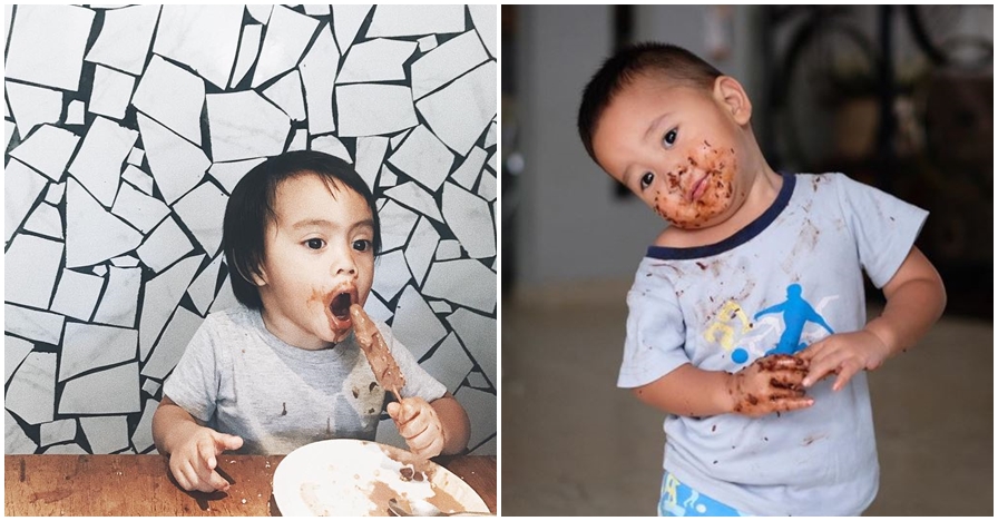 Belepotan & lahap, ini 7 gaya makan anak seleb yang ngegemesin banget