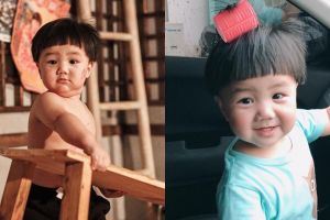 10 Potret gemes Andra, balita yang disebut warganet duta mini market