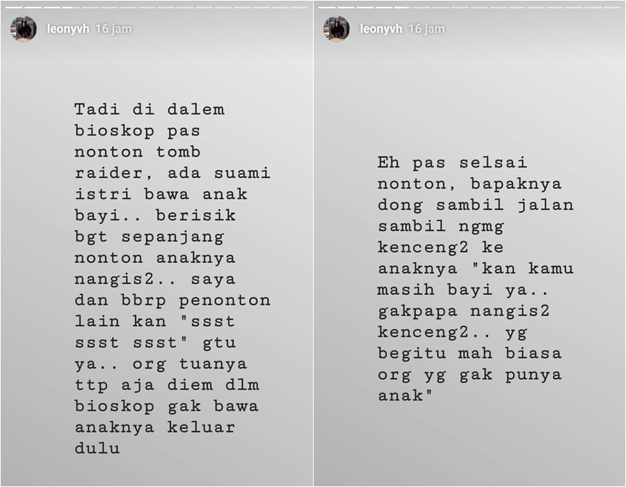 Tak bisa menikmati nonton bioskop, begini curhatan Leony 