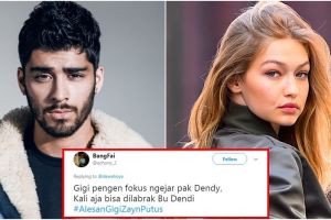 15 Cuitan 'alasan Gigi Hadid & Zayn Malik putus' ini bikin gemes sebel