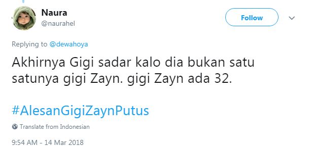 15 Cuitan 'alasan Gigi Hadid & Zayn Malik putus' ini bikin gemes sebel